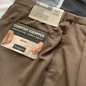 Brown Haggar Men’s Dressed Pants (38/29)
